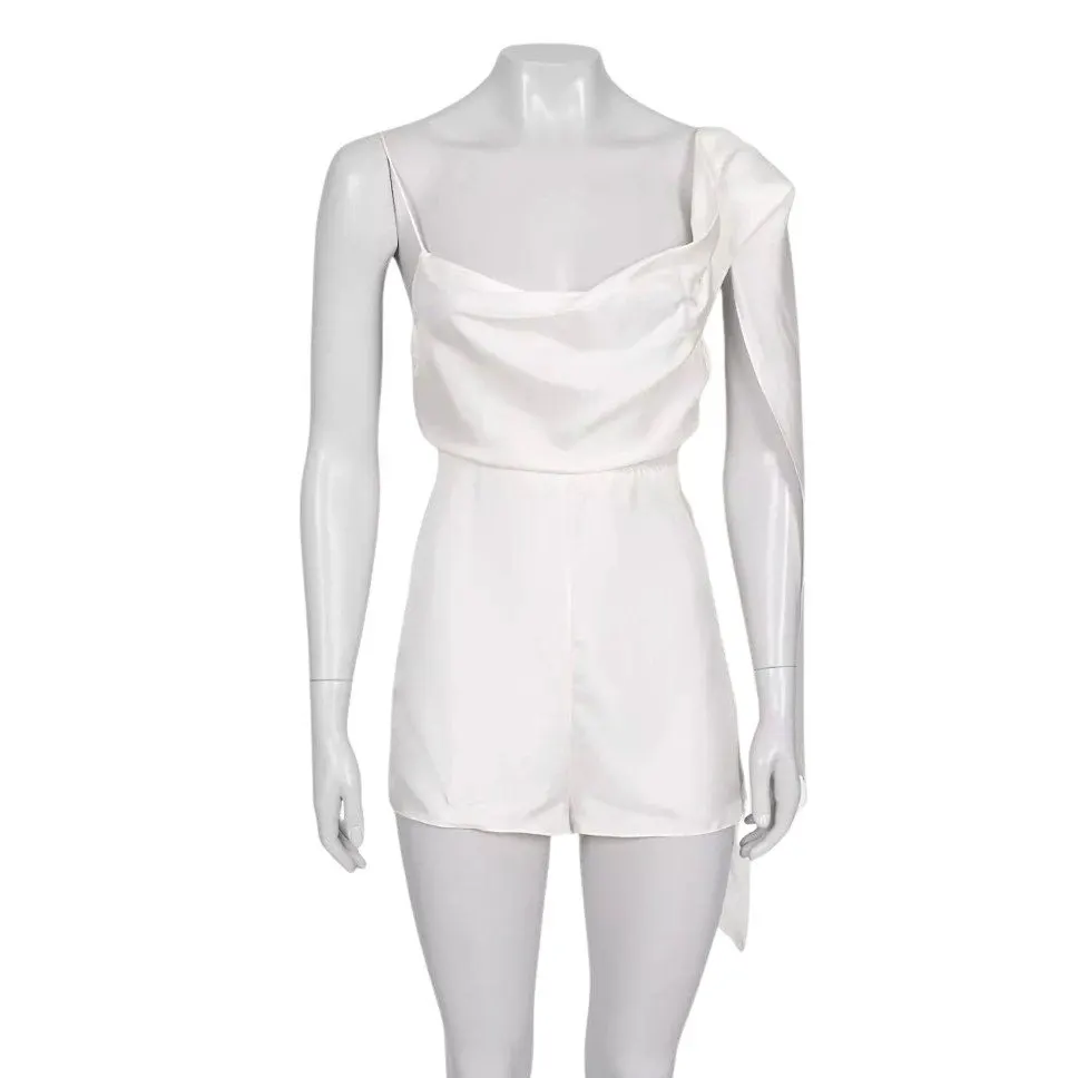Dior Christian Dior White Open Back Jumpsuit - Size XS/34 Pre-owned White Never worn - Front View
