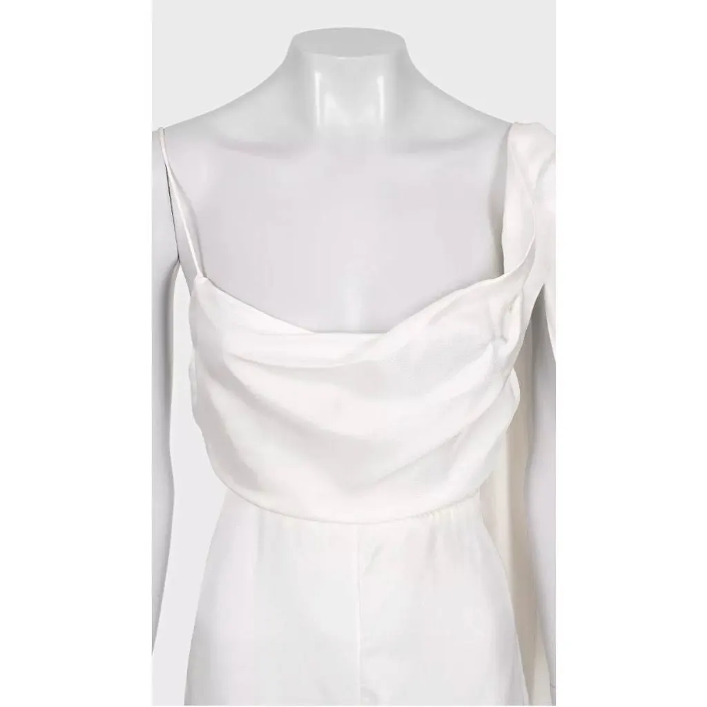 Dior Christian Dior White Open Back Jumpsuit - Size XS/34 Pre-owned White Never worn - Model View