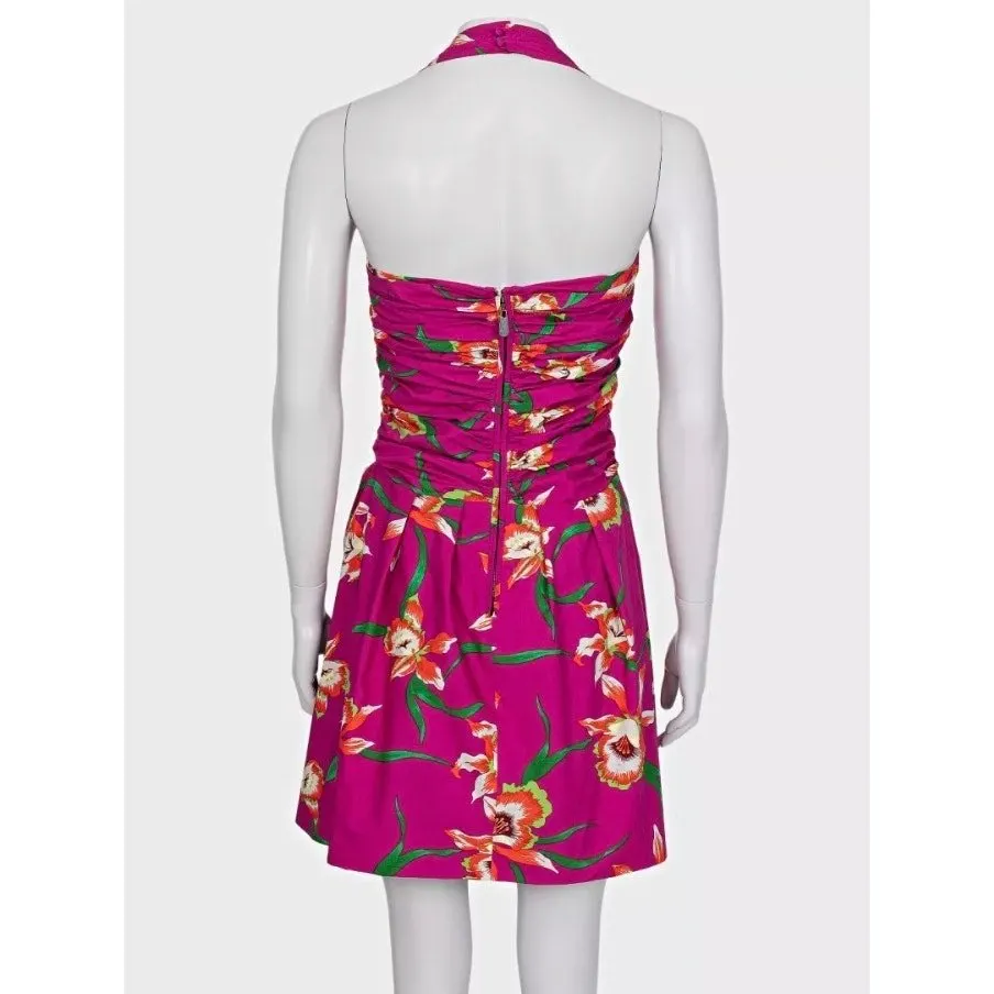 Dior Christian Dior 2011 Pink Printed Cotton Dress - Size 38 Pre-owned Pink Cotton Good - Inside View