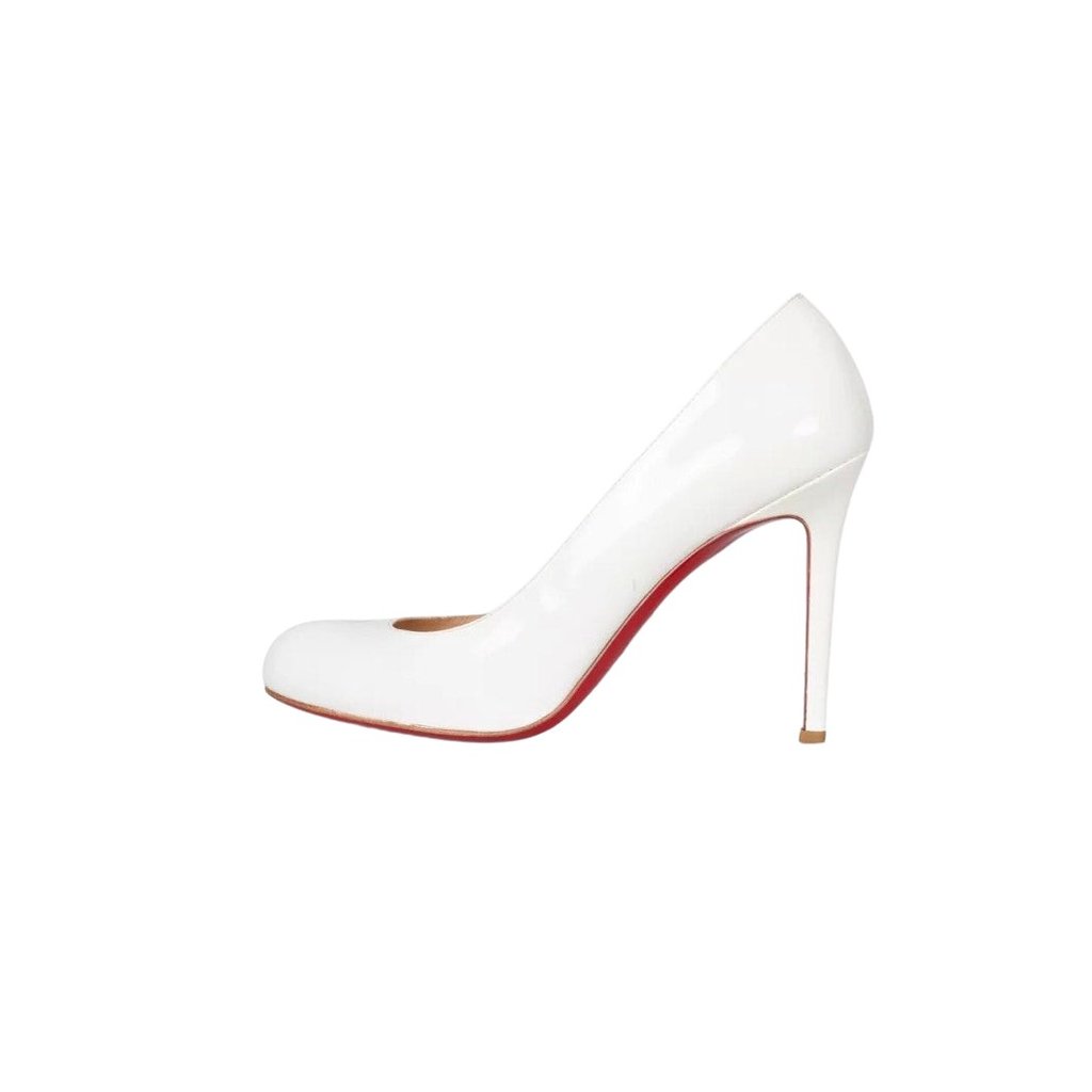 Christian Louboutin Christian Louboutin White Patent Leather
