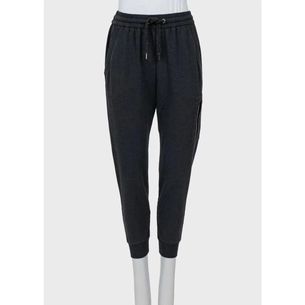 Brunello Cucinelli Reversible Cotton Tracksuit - Size S Pre-owned Grey Cotton Good - Model View