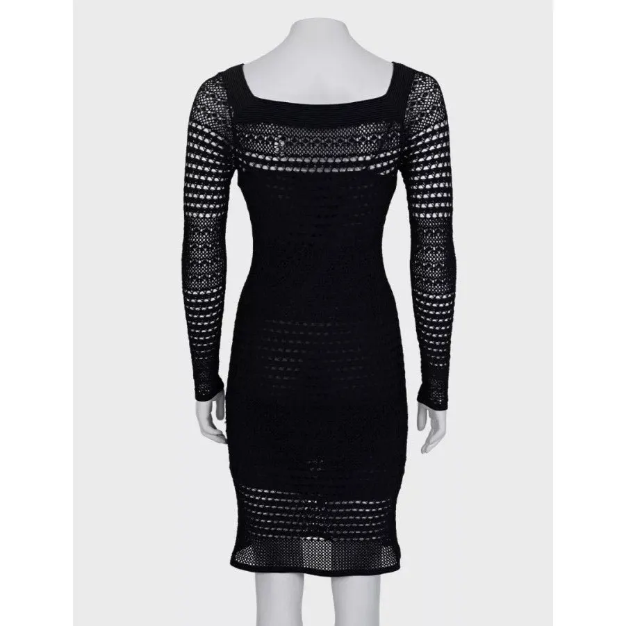Tom Ford Black Knitted Dress - Size S Pre-owned Black Good - Inside View