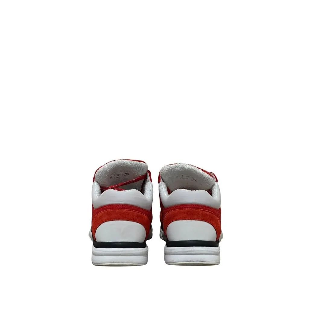 Chanel Chanel CC Logo Red Suede & Tweed Sneakers Size 39.5 Pre-owned Red Suede Good - Inside View