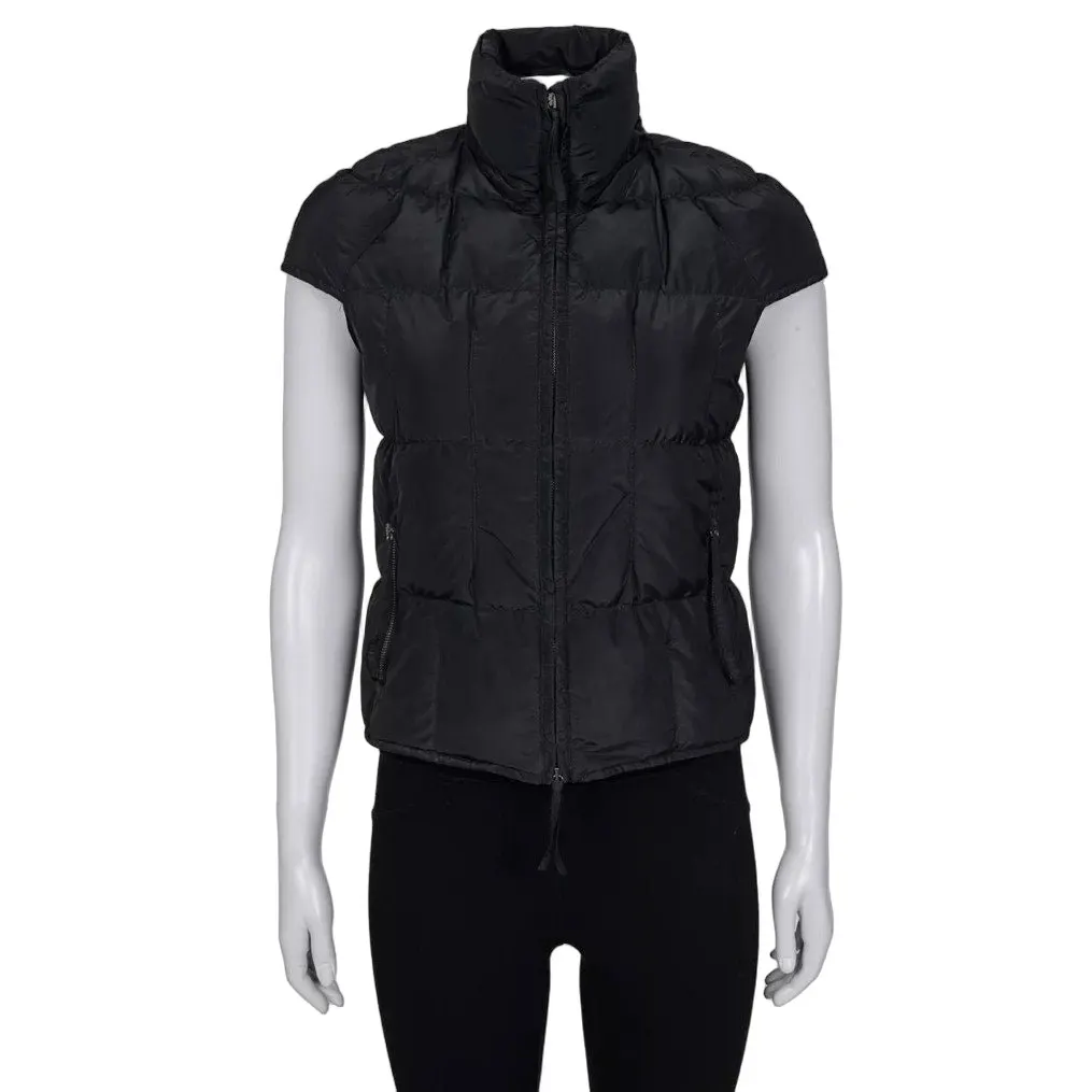 Saint Laurent Padded High-Neck Vest — Size FR36 / S Pre-owned Black Good - Front View