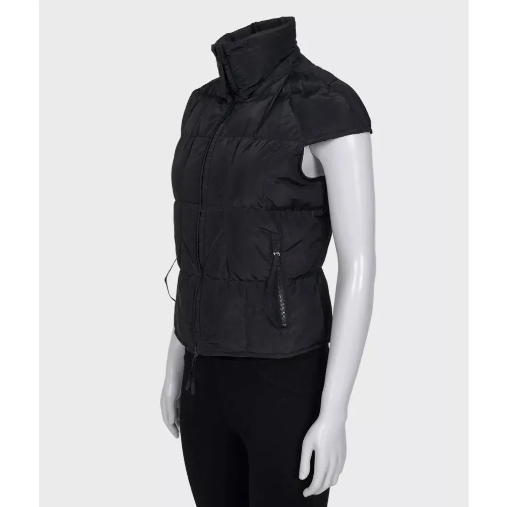 Saint Laurent Padded High-Neck Vest — Size FR36 / S Pre-owned Black Good - Back View