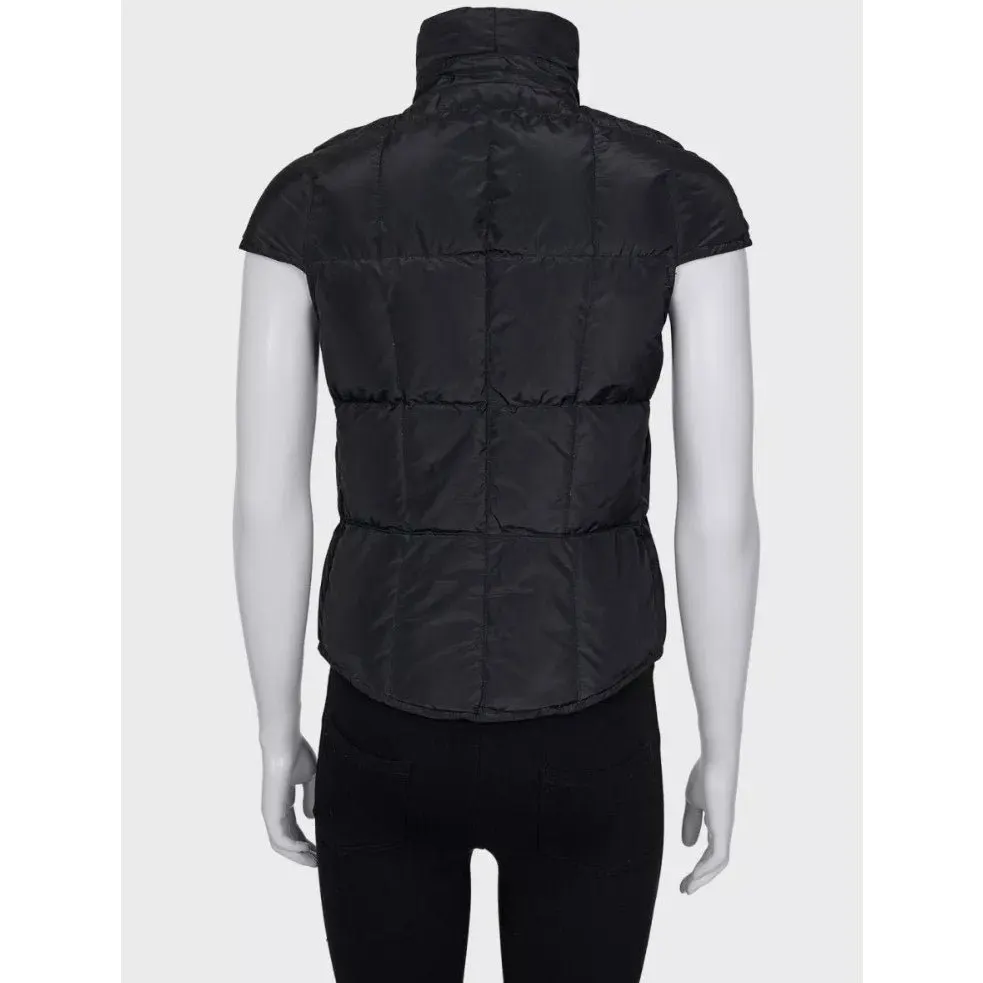 Saint Laurent Padded High-Neck Vest — Size FR36 / S Pre-owned Black Good - Inside View