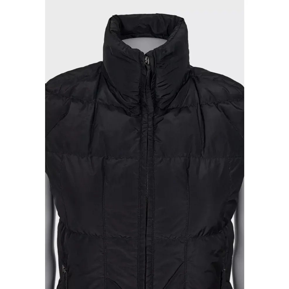 Saint Laurent Padded High-Neck Vest — Size FR36 / S Pre-owned Black Good - Model View