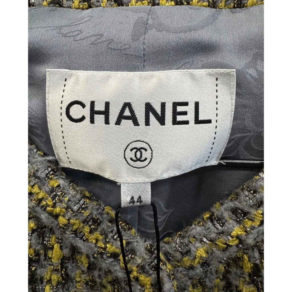 Chanel Multi-Color Single-Breasted Jacket FR44(Run for M) Pre-owned Gold Good - Box View
