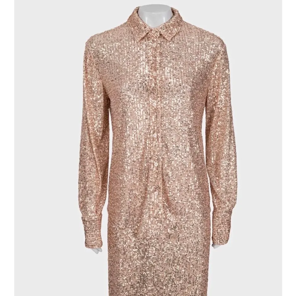 Tom Ford Pink Sequin Suit - Elegant IT40-44 Size S Pre-owned Pink Good - Box View