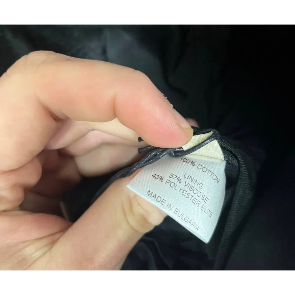 Alexandre Vauthier Alexandre Vauthier Black Crystal Ruffle Mini Dress FR38 pre-owned Black Cotton Never worn - Model View
