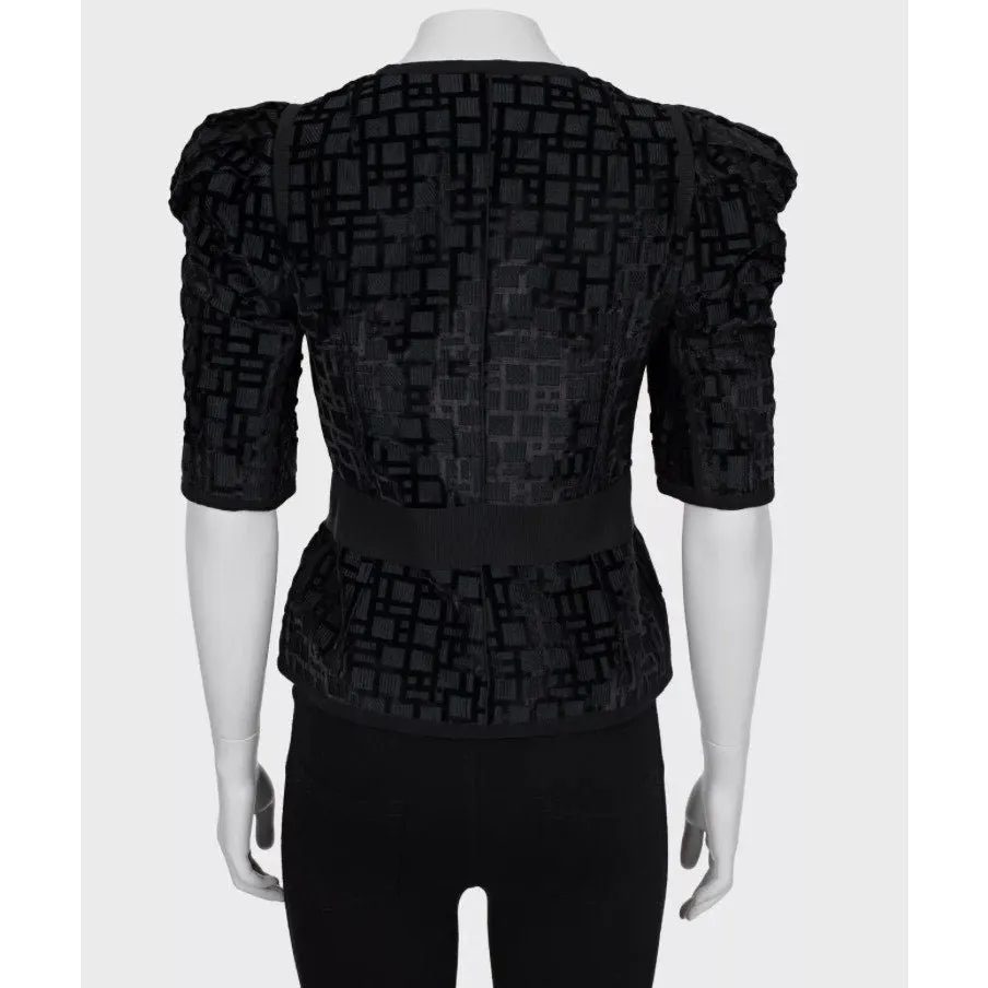 Dolce & Gabbana NWOT Stunning Dolce & Gabbana Black Silk Fitted Jacket Sz.40 Pre-owned Black Silk Never worn - Inside View
