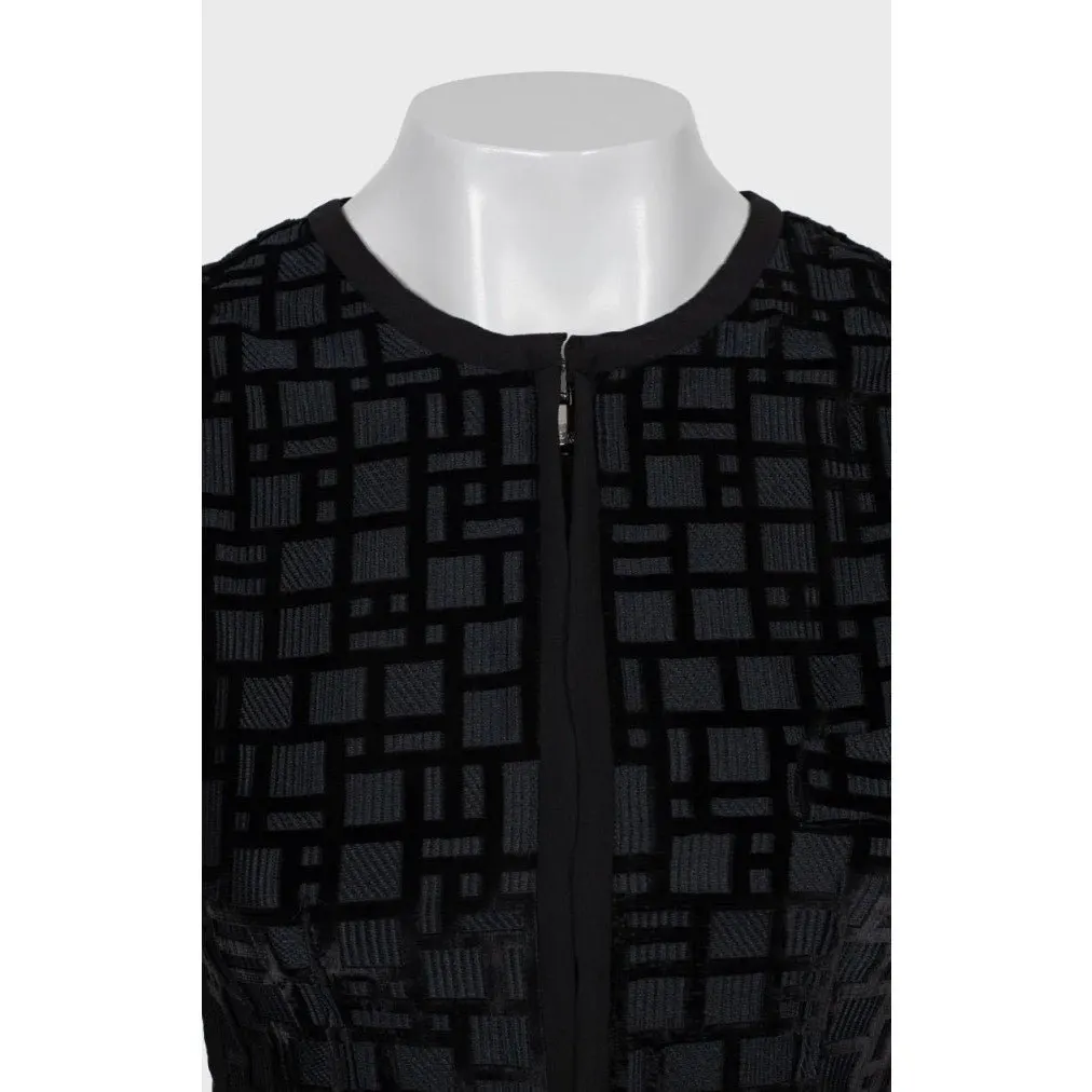 Dolce & Gabbana NWOT Stunning Dolce & Gabbana Black Silk Fitted Jacket Sz.40 Pre-owned Black Silk Never worn - Model View
