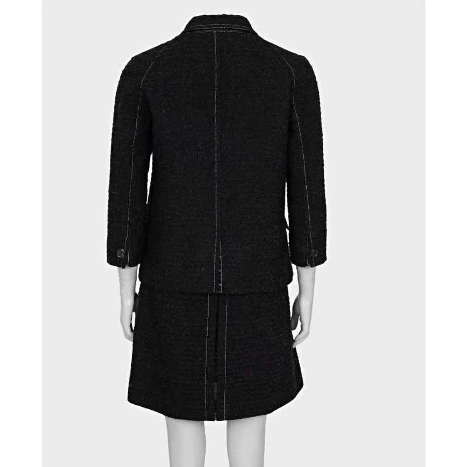 Louis Vuitton Brown Tweed Jacket & Skirt Set Sz.38 Pre-owned Brown Tweed Good - Inside View
