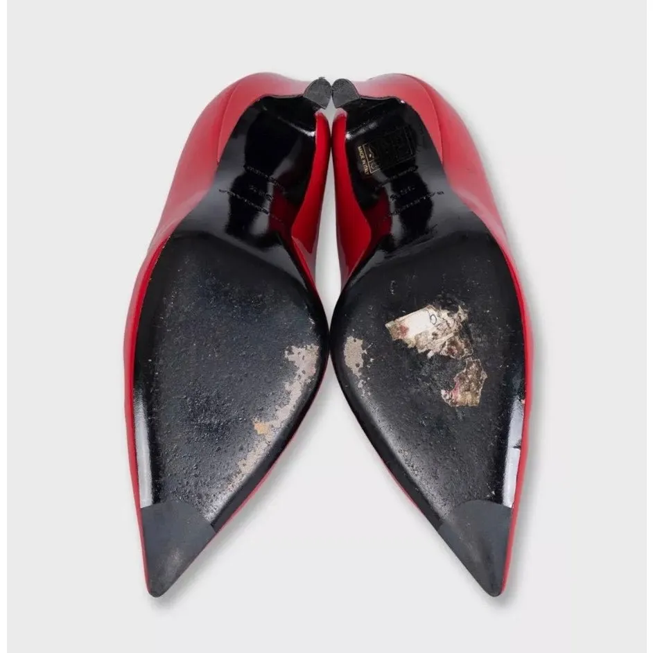 Balenciaga Red Patent Leather Pumps Heels Size 36.5 Pre-owned Red Leather Good - Box View
