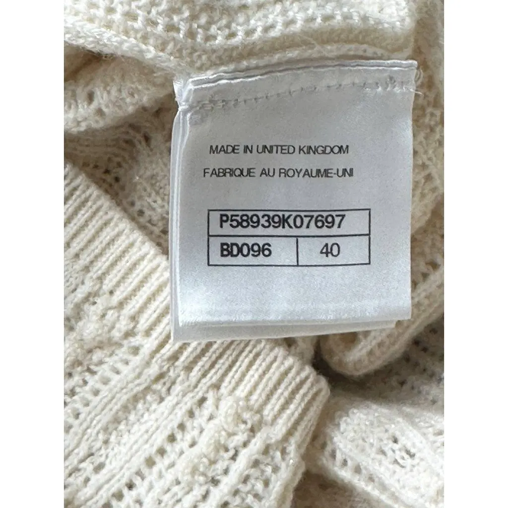 Dolce & Gabbana Elegant Chanel Knit Cream Wool Blend Dress Sz.40 Pre-owned Beige Wool Never worn - Model View