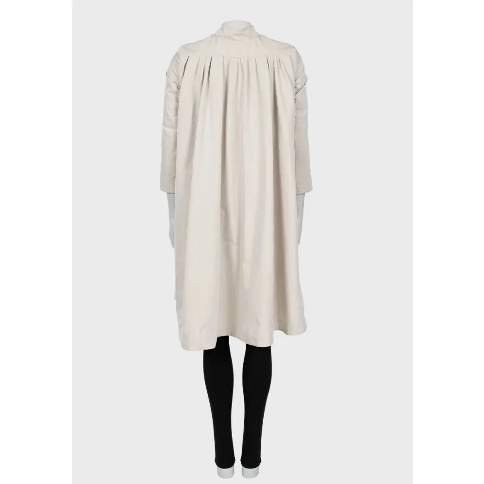 Burberry Beige Fitted Trench Coat - Women's IT38/XS pre-owned Beige Polyester Good - Inside View