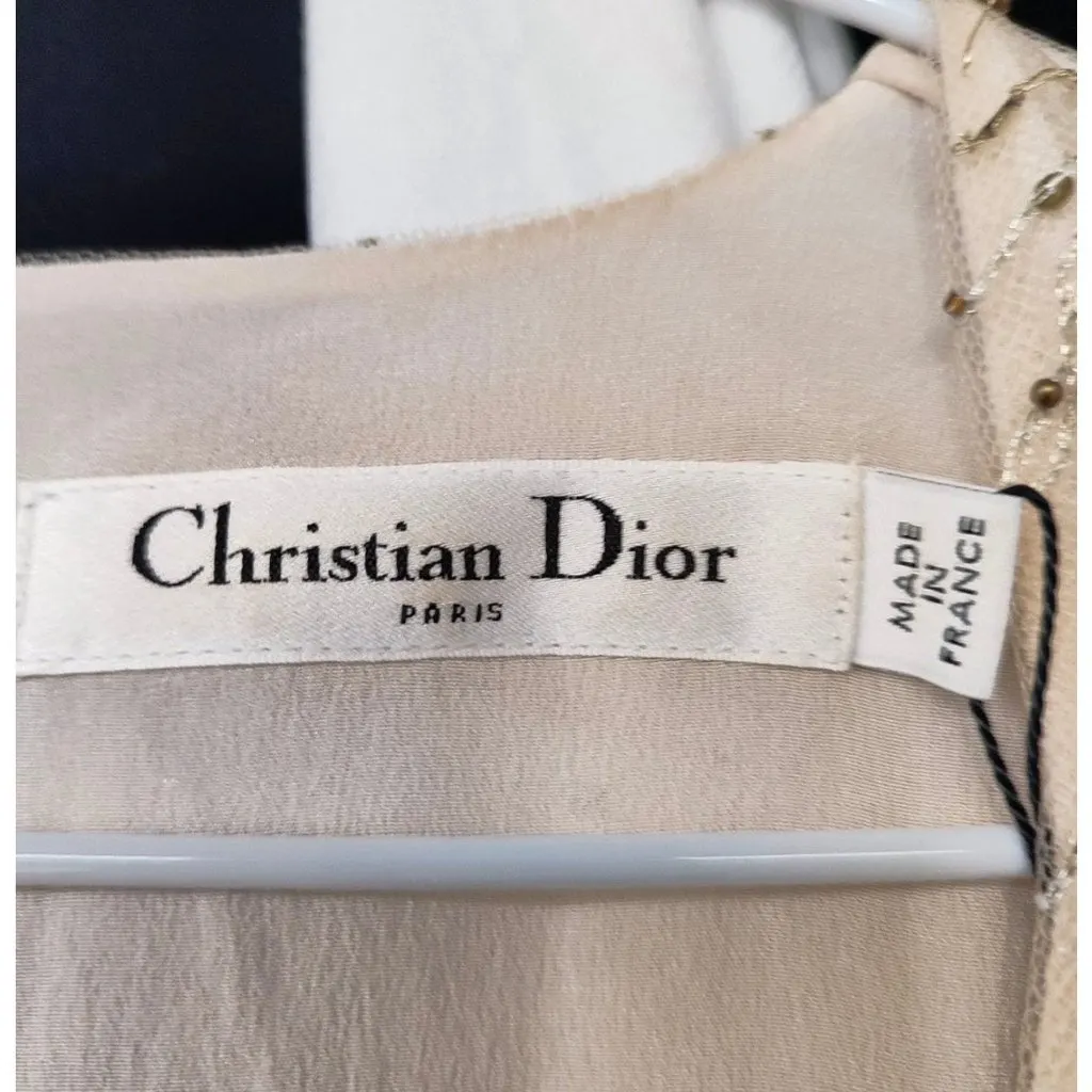 Dior Christian Dior SS17 'La Roue de la Fortune' Dress sz.S pre-owned Beige Good - Box View