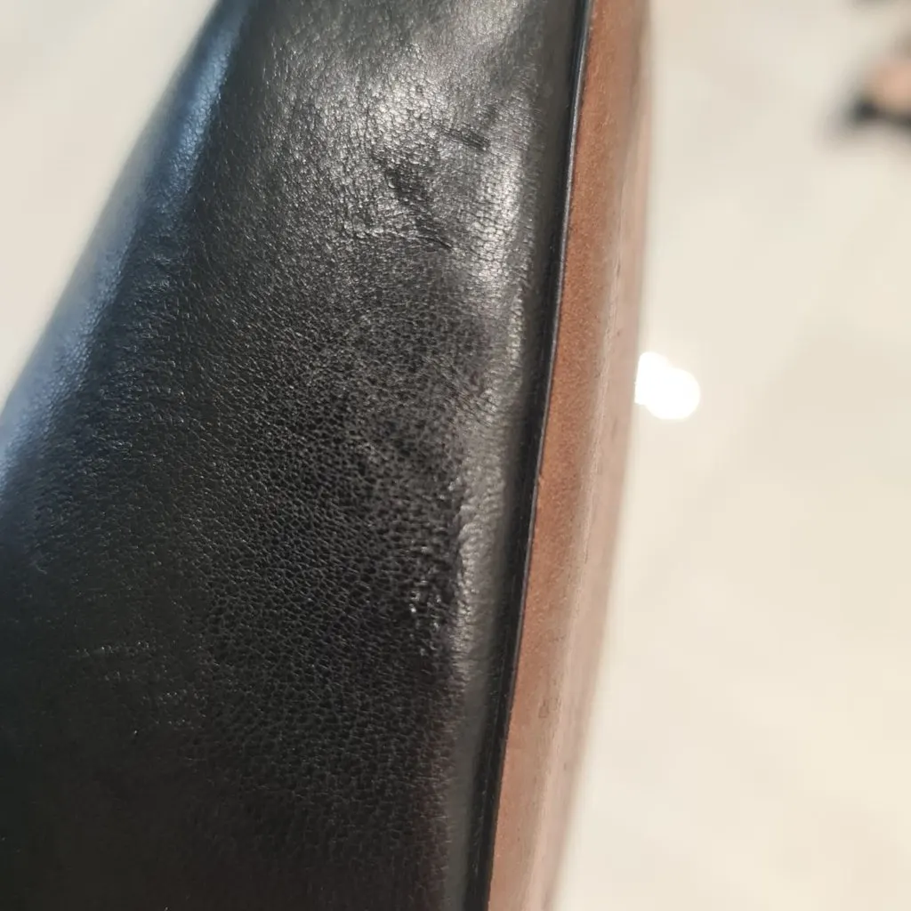 Bottega Veneta Black Leather Square Toe Platform Mules Sz.39,5 pre-owned Black Leather Good - Box View