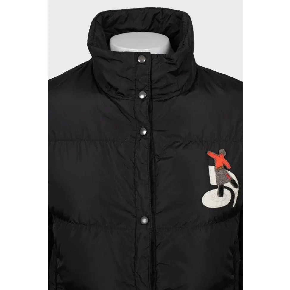 Prada Prada Black Ski Jacket with Patches M / IT42 pre-owned Black Good - Model View