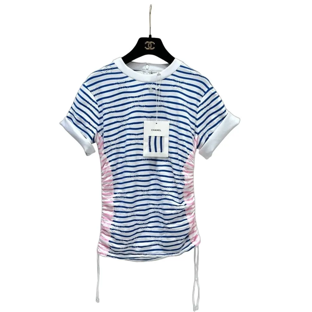 Chanel COCO Mark 24S Collection T-Shirt Top Sz.34/XS Pre-owned White Never worn - Front View