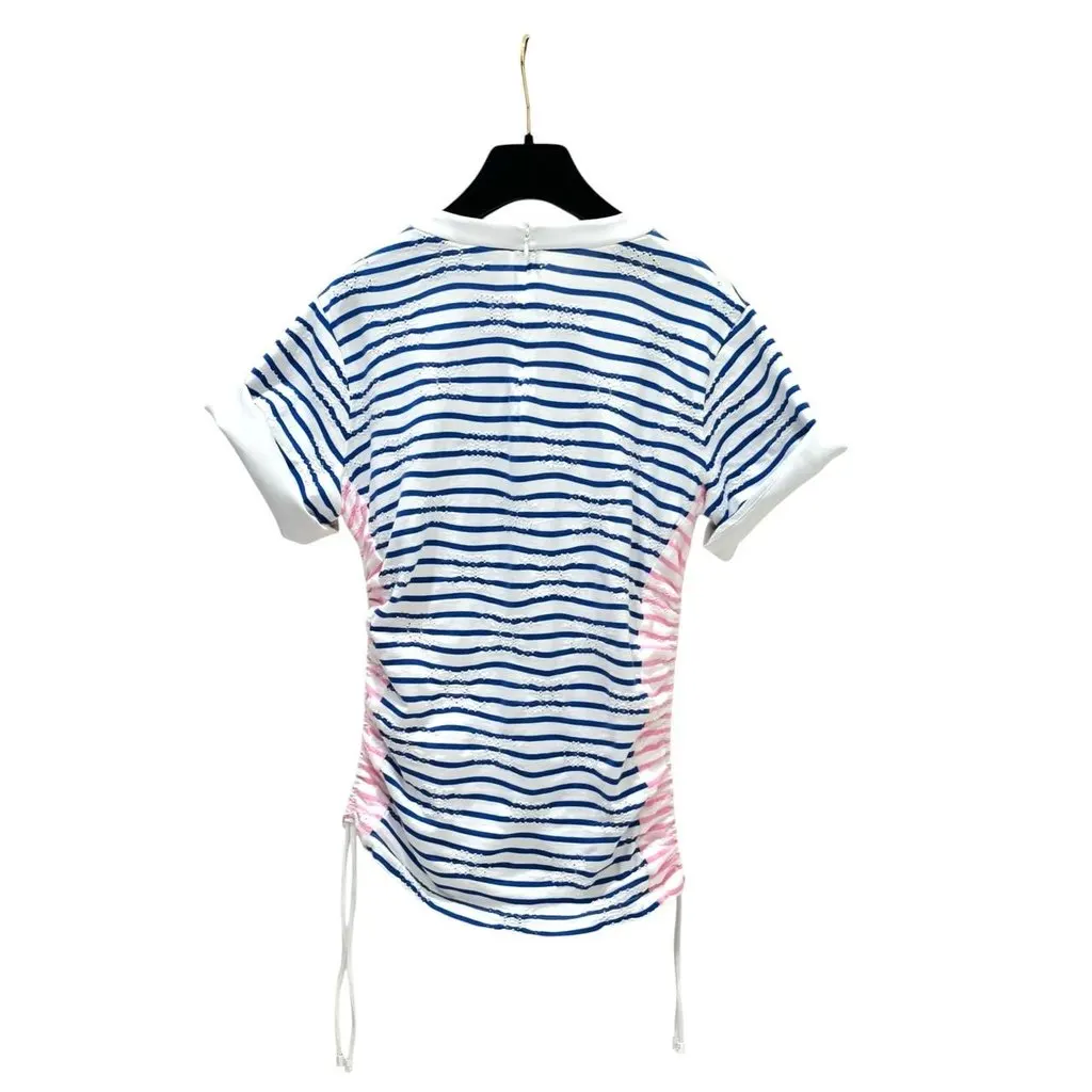 Chanel COCO Mark 24S Collection T-Shirt Top Sz.34/XS Pre-owned White Never worn - Back View