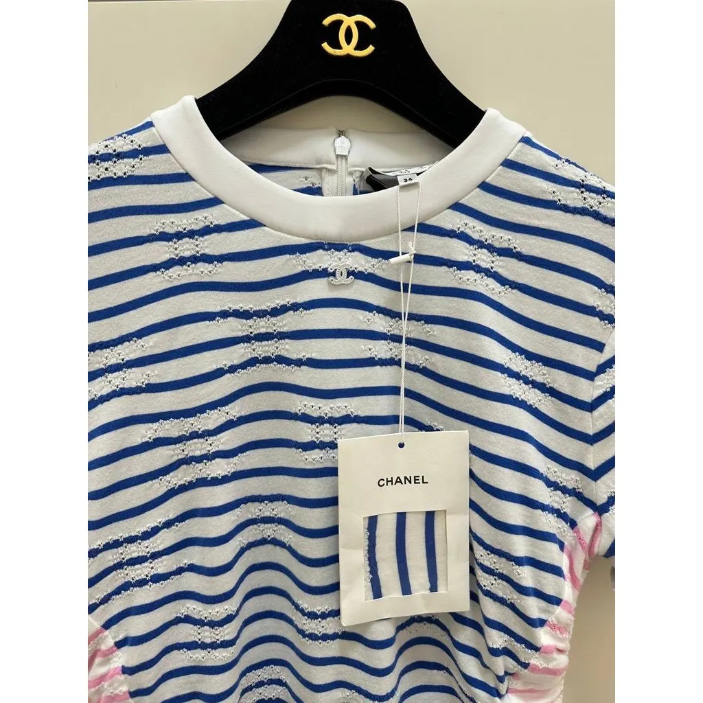 Chanel COCO Mark 24S Collection T-Shirt Top Sz.34/XS Pre-owned White Never worn - Inside View