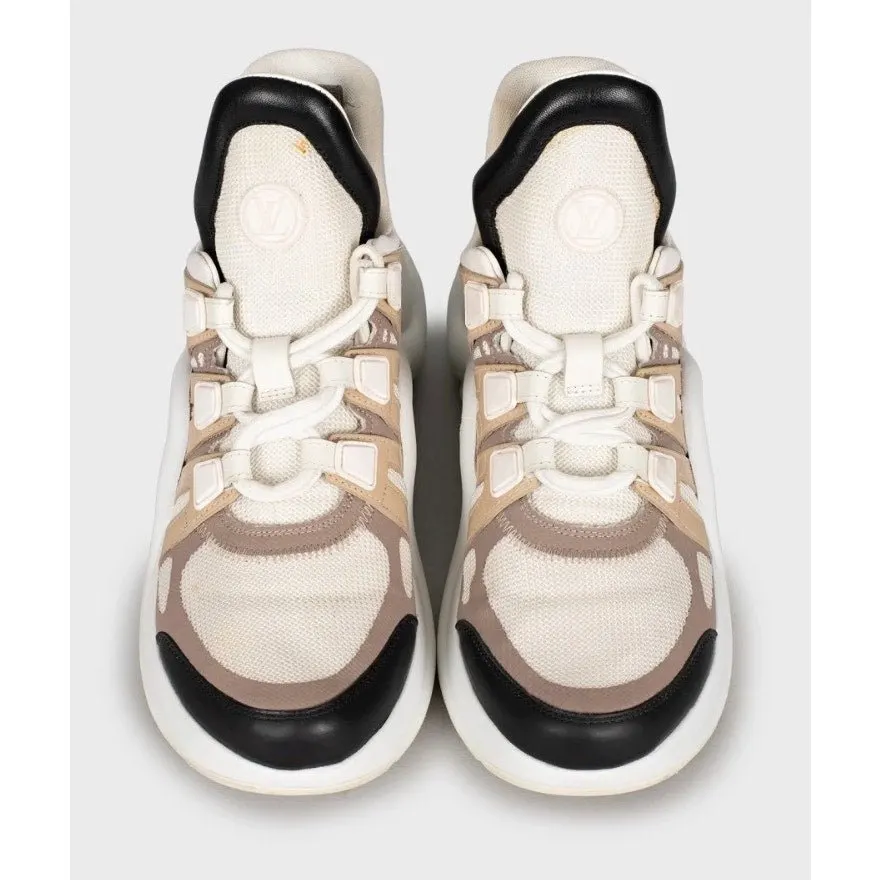Louis Vuitton Archlight White Leather Sneakers, EU 37 Pre-owned White Leather Good - Back View