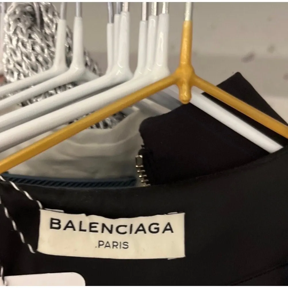 Balenciaga Black & White Cardigan with Pockets - Size 36/S pre-owned Black Good - Box View