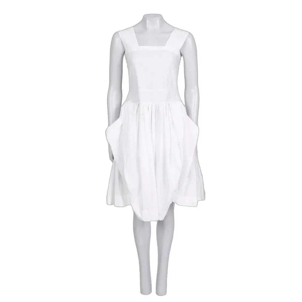 Vivienne Westwood White Vintage Button-Front Dress EU 40 L pre-owned White Good - Front View