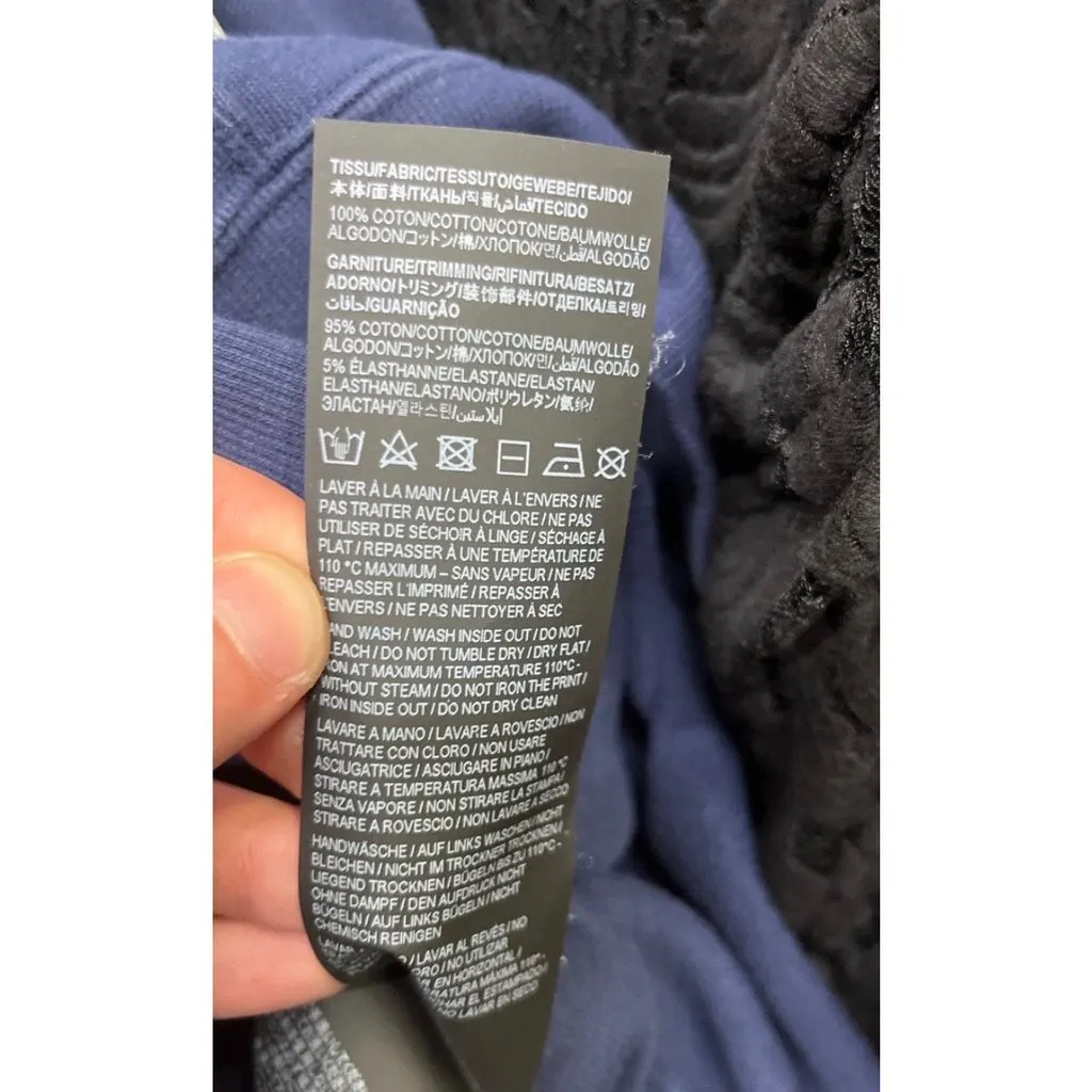 Saint Laurent Blue Logo Cotton Sweatshirt - M pre-owned Blue Cotton Good - Box View