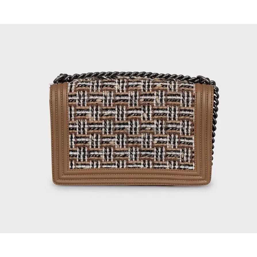 Chanel Boy Crossbody Bag Pre-Fall 2014 Collection pre-owned Brown Leather Good - Inside View