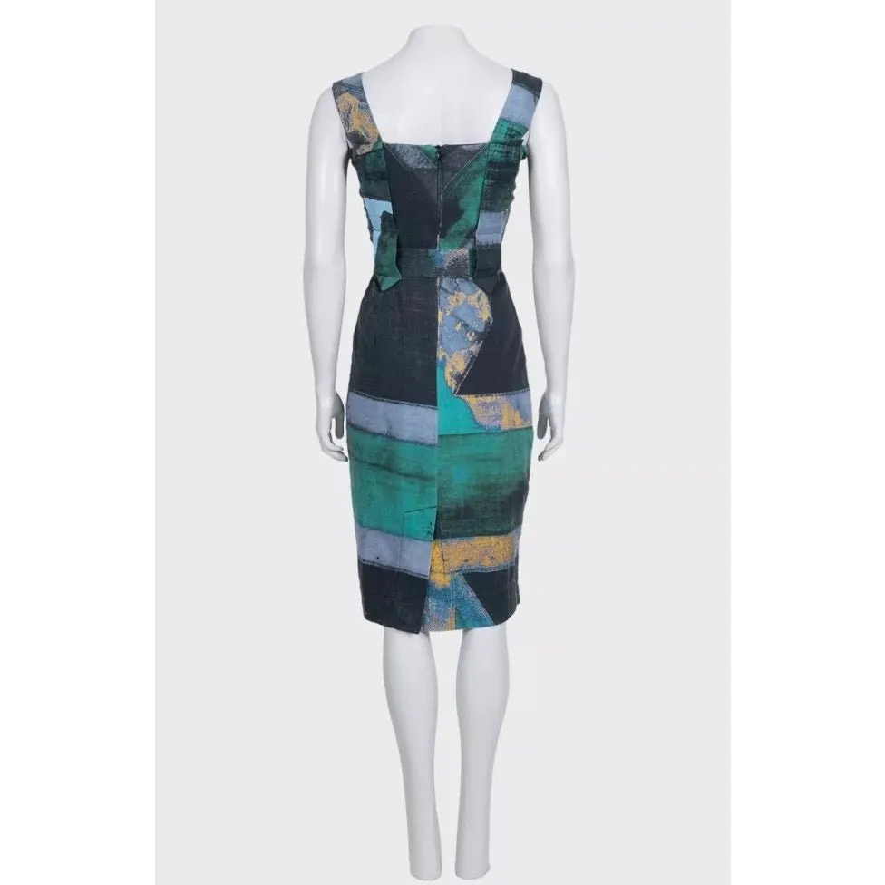 Vivienne Westwood Anglomania Fitted Green Dress IT42 | M Pre-owned Green Cotton Good - Inside View