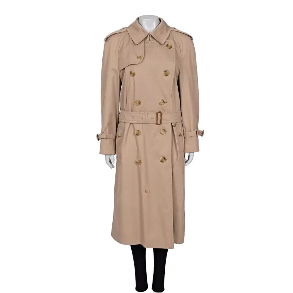 Burberry Double-Breasted Brown Trench Coat - IT 48/XXL pre-owned Brown Good - Front View