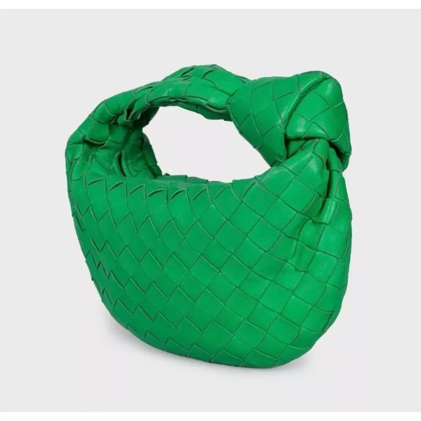 Bottega Veneta Bottega Veneta Mini Jodie Green Leather Handbag Green Leather Good - Back View