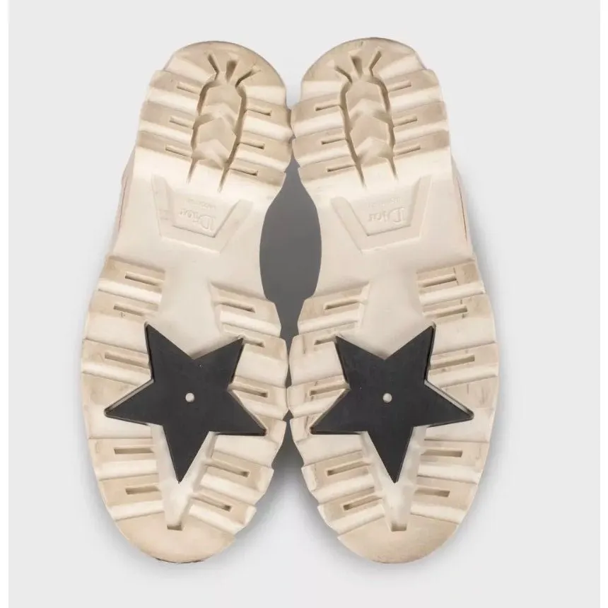 Dior Christian Dior White Leather Lace-Up Shoes sz.39 pre-owned White Leather Good - Box View