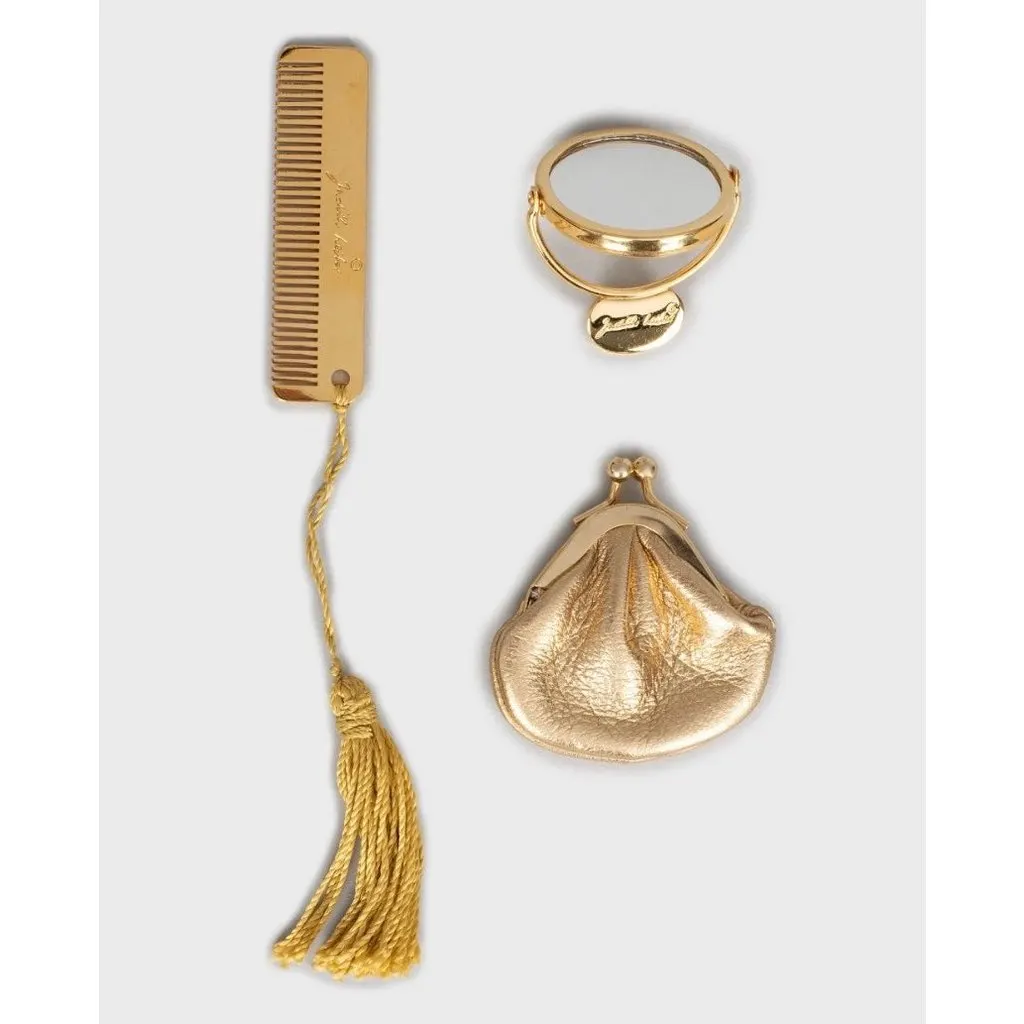 Judith Leiber Butterfly Crystal Clutch Bag Pre-owned Gold Leather Good - Box View