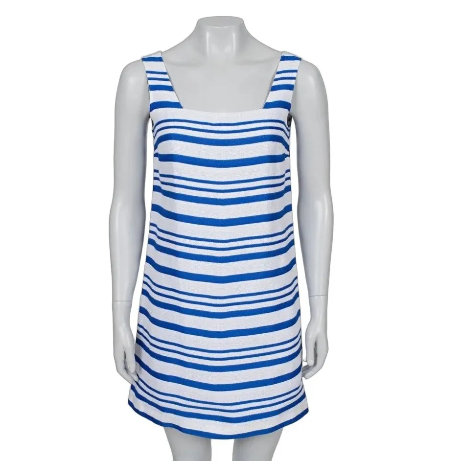 Dolce & Gabbana NWOT Dolce & Gabbana Chic Striped A-Line Mini Dress Sz.XS pre-owned Silver Never worn - Front View