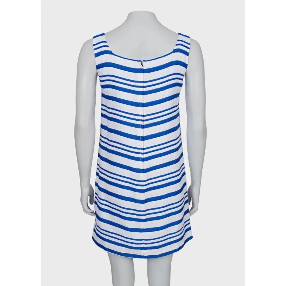 Dolce & Gabbana NWOT Dolce & Gabbana Chic Striped A-Line Mini Dress Sz.XS pre-owned Silver Never worn - Inside View