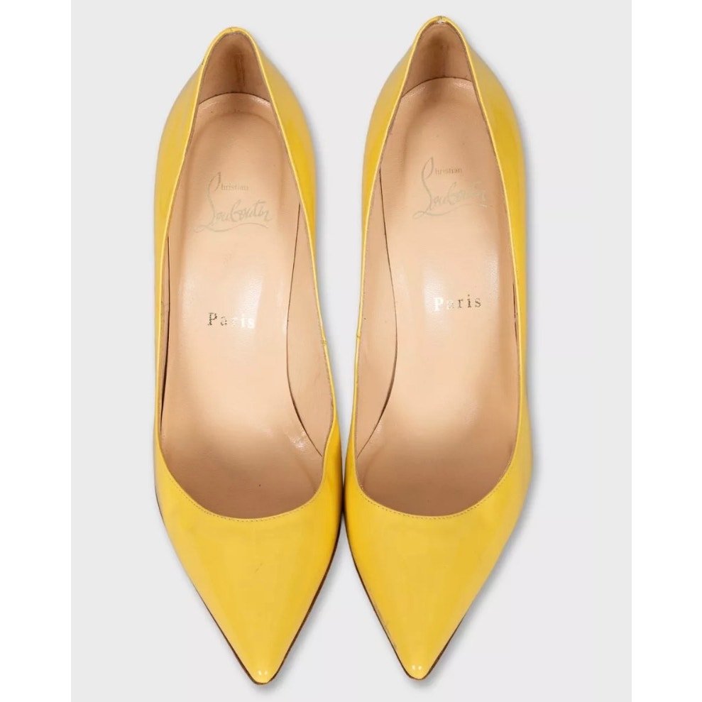 Christian Louboutin Yellow Patent Leather | Libas Collective