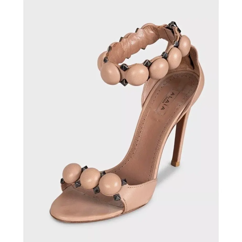 Alaïa Beige Leather Stiletto Sandals - Size EU 37 pre-owned Beige Leather Good - Inside View