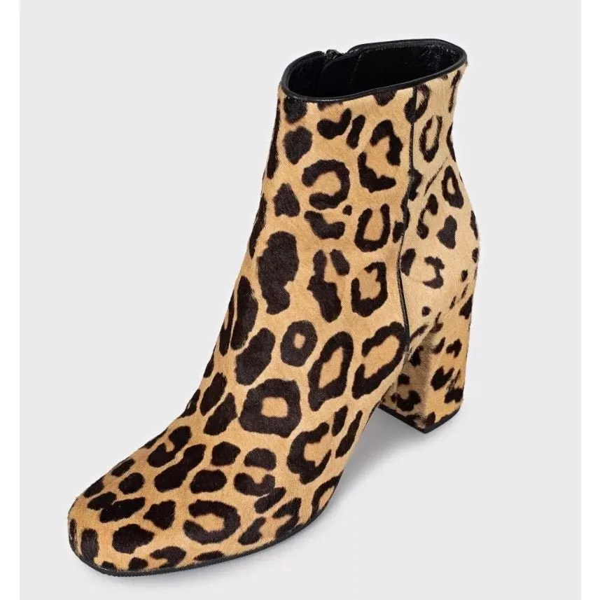 Saint Laurent Animal-Print Leather Ankle Boots sz.40 pre-owned MultiColor Leather Good - Inside View