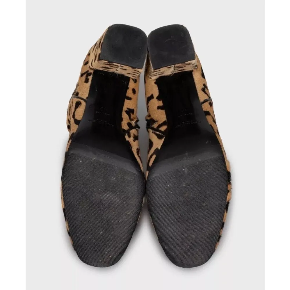 Saint Laurent Animal-Print Leather Ankle Boots sz.40 pre-owned MultiColor Leather Good - Box View