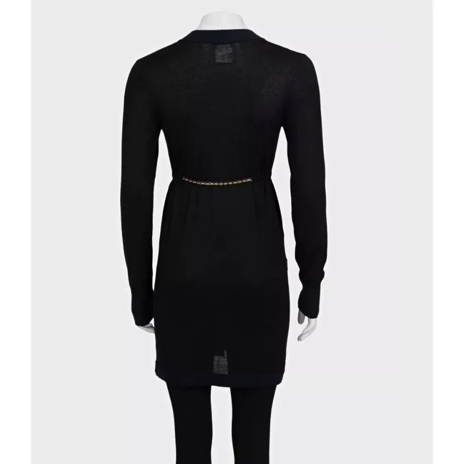Chanel Black Cashmere Silk Cardigan sz.34 Pre-owned Black Wool Good - Inside View