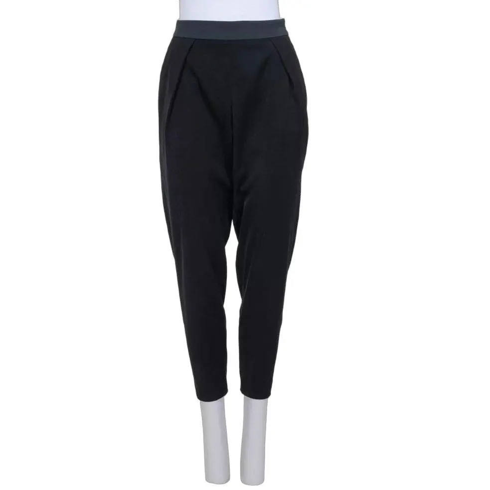 Issey Miyake Black Fitted Trousers - US 2 | XS pre-owned Black Good - Front View