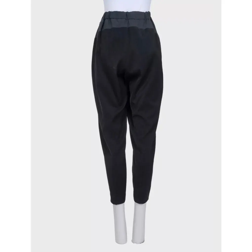 Issey Miyake Black Fitted Trousers - US 2 | XS pre-owned Black Good - Inside View