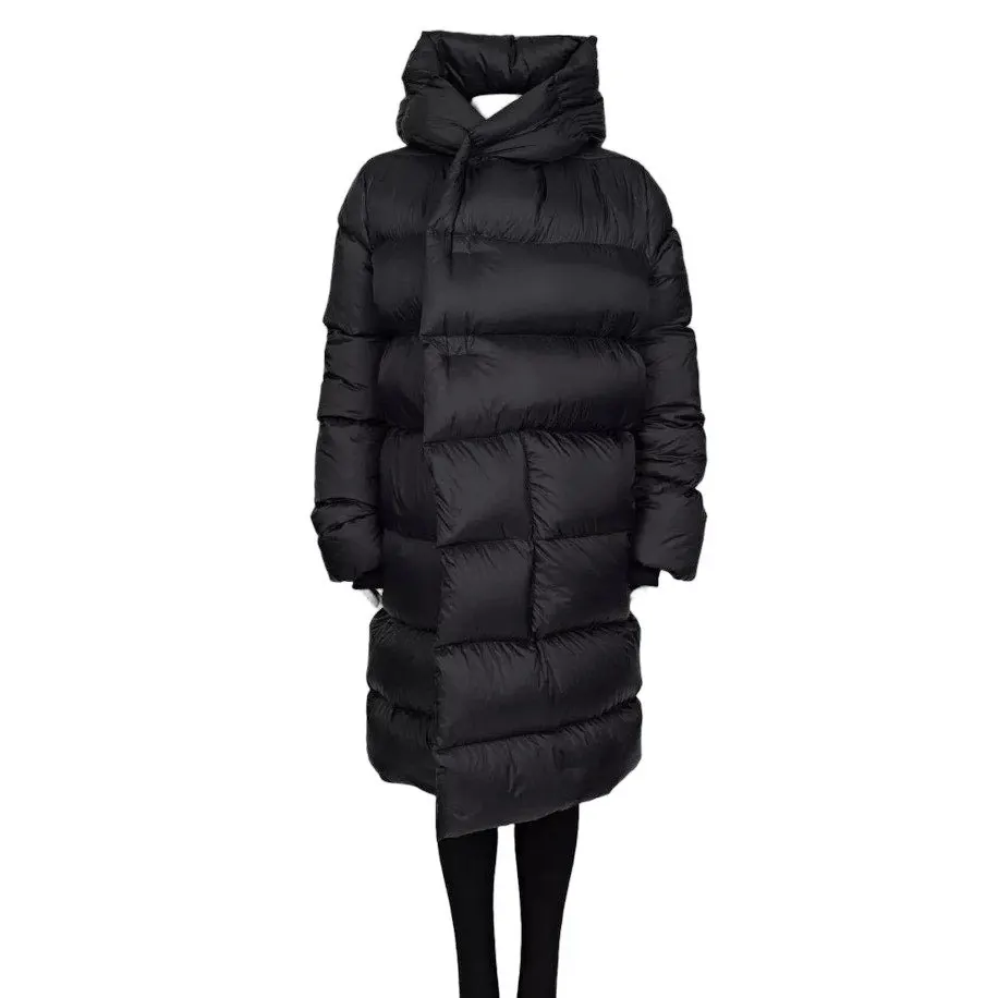 Rick Owens Black Oversized Puffer Jacket Size M Pre-owned Black Good - Front View