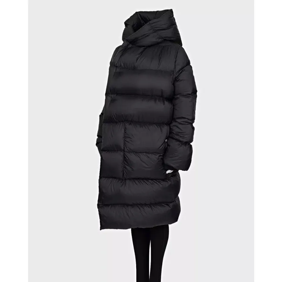 Rick Owens Black Oversized Puffer Jacket Size M Pre-owned Black Good - Back View