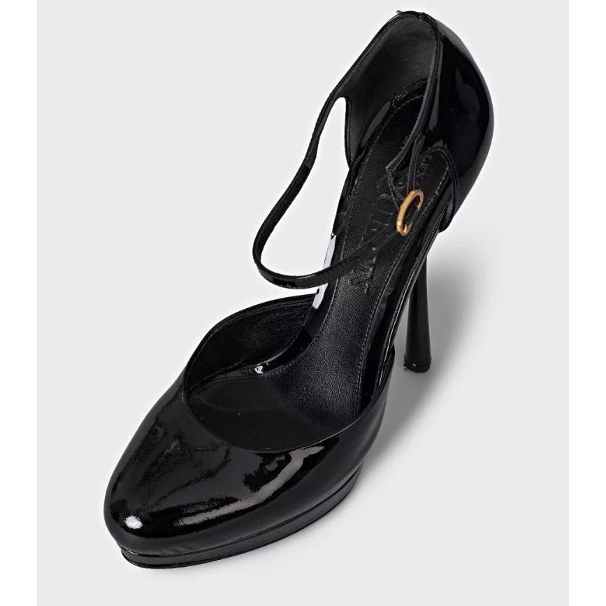 Alexander McQueen Alexander McQueen Black Patent Leather Scu