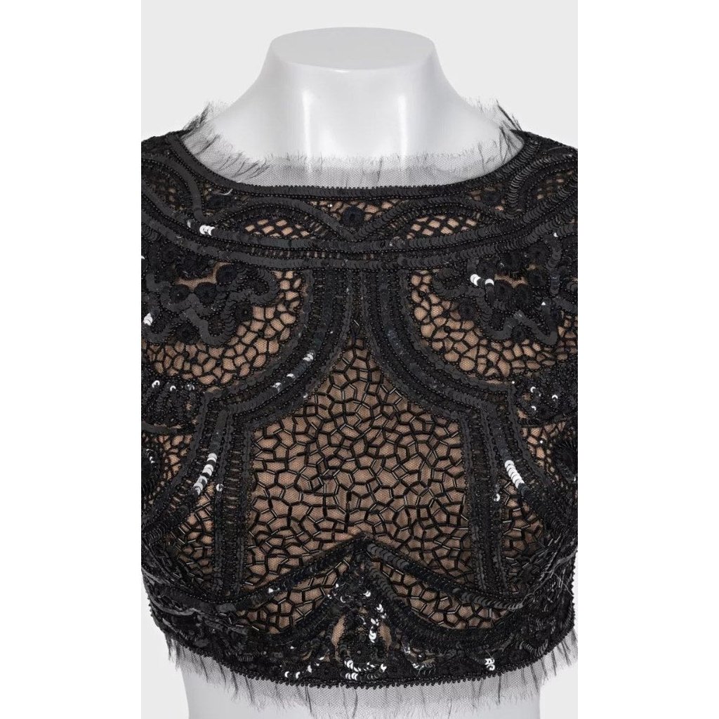 Emilio Pucci Emilio Pucci Elegant Black Sequin Peter Dundas