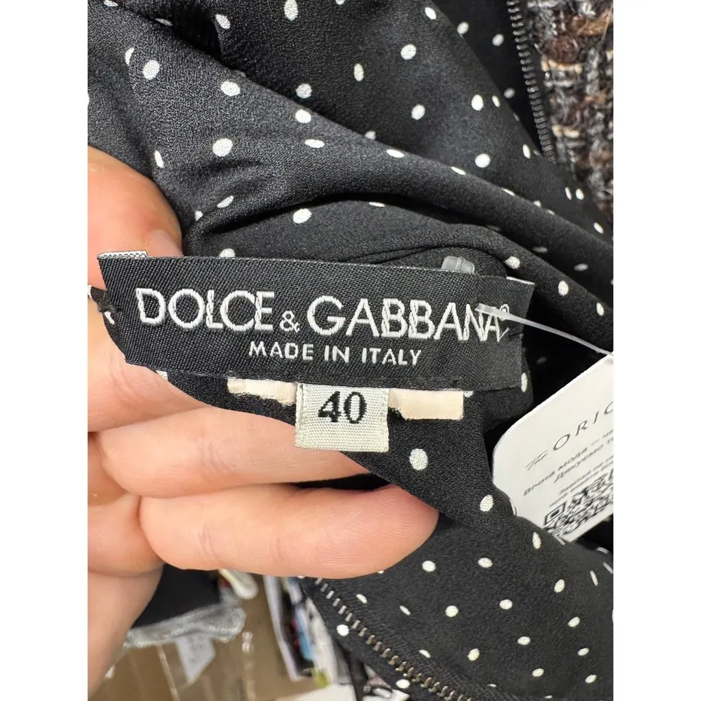 Dolce & Gabbana Dolce & Gabbana Gray Tweed Dress - Size40/ S Pre-owned Grey Tweed Good - Box View